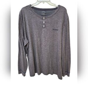 Ted Baker London XL Heathered  gray henley shirt‎